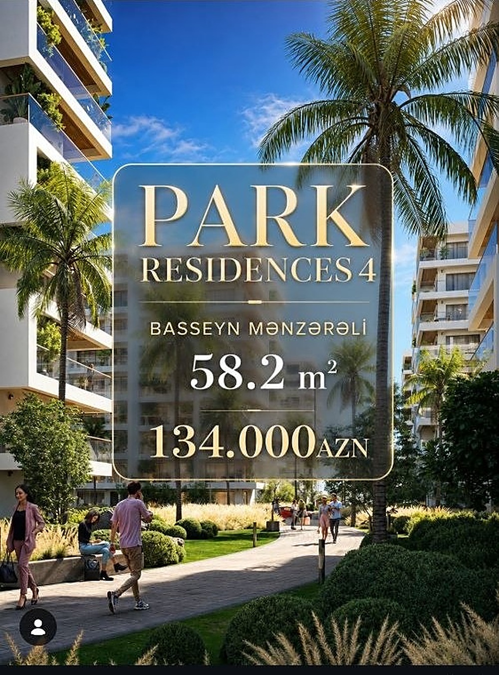 Park Residences 4 — Basseyn Mənzərəli