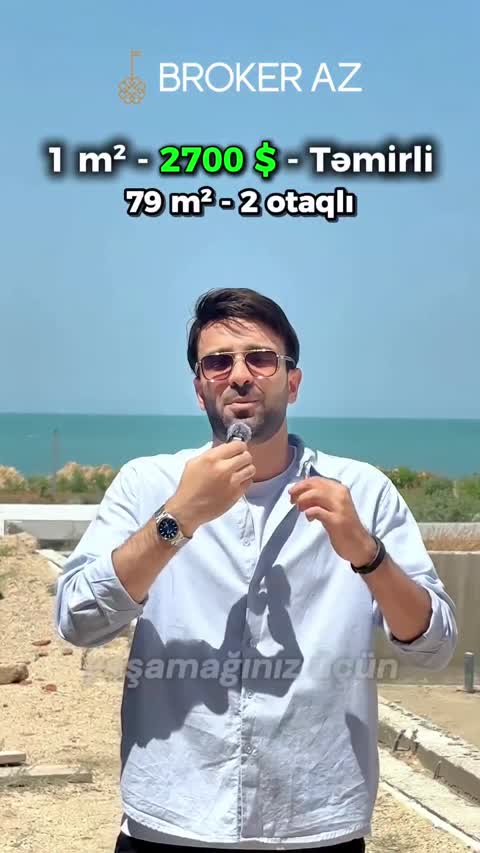 Sea Breeze — 79 m² 2 otaqlı, təmirli mənzil təqdimatı